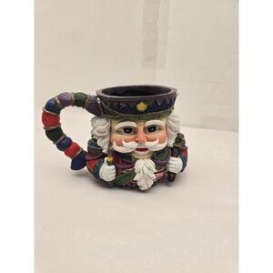 Beachcombers Intl Nutcracker Holiday Mug Vintage Figural Handle Collectible